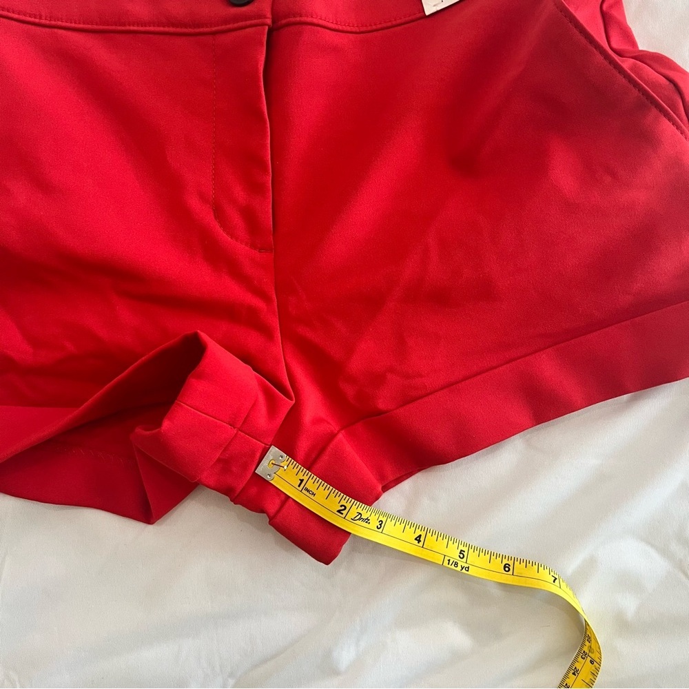NWT Express Women's Shortie Mid-Rise Shorts Cuffed Pockets Stretch Preppy Size 6 - Picture 9 of 9